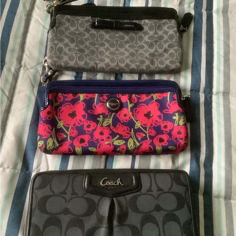 3 Coach Wallets